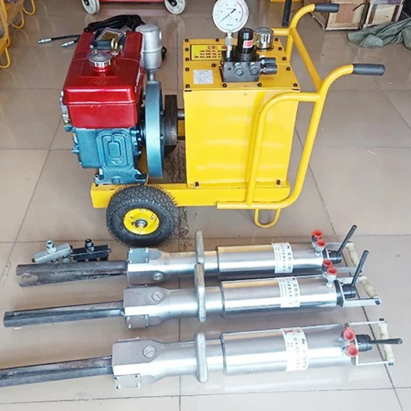 Reliable Hydraulic Electric Diesel Stone Splitting Machine Three Power Options