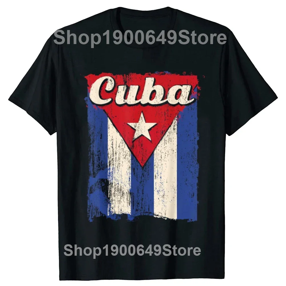 Funny Cuban Flag CubaT Shirts Summer Style Graphic Cotton Streetwear Short Sleeve Revolution Birthday Gift T-shirt Mens Clothing