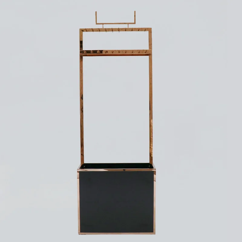 Clothing store belt rack display rack disassembly and assembly double-layer bilateral  rack floor belt hook belt display pro