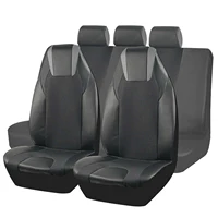 AUTOKING Fundas para asientos de coche con respaldo alto, fundas de asiento de cuero, tamaño Universal, apto para la mayoría de los coches, SUV, camiones, furgonetas, accesorios interiores