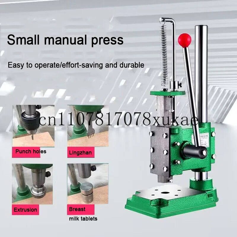 

Hand Punch Press Industrial Manual Press Industrial Desktop Micro Round Square Head Punching Hand Mini