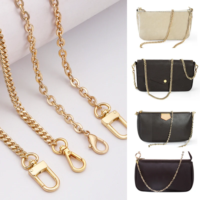 WUTA Metal Bag Chain Transformation Bag Strap Replacement Underarm Crossbody Shoulder Handbag Extension Chains DIY Accessories