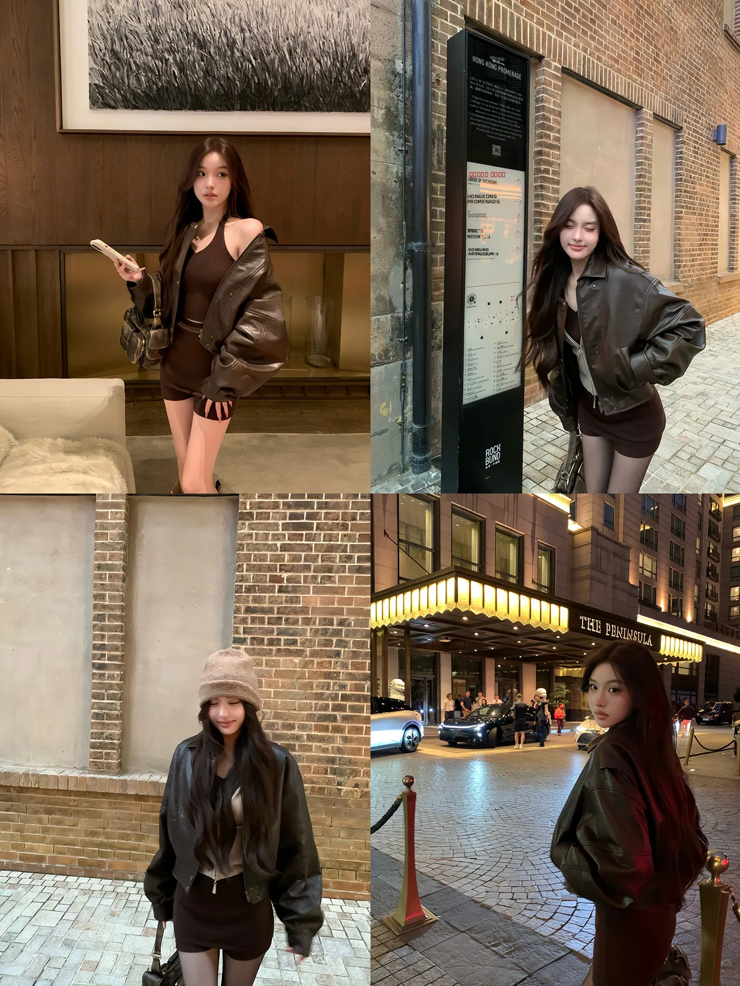 Loose Cotton-Enhanced Thiened Classic Lychee Pattern Women's Jaet Leather Coat from Middle Ancient Fly OYFF