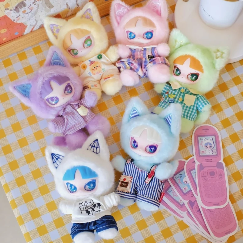 القط نزل الدردشة الخاصة بك سلسلة INN صندوق أعمى اللعب Kawaii عمل شخصيات كرتونية دمية مفاجأة صندوق غامض حقيبة قلادة ديكور الفتيات الهدايا