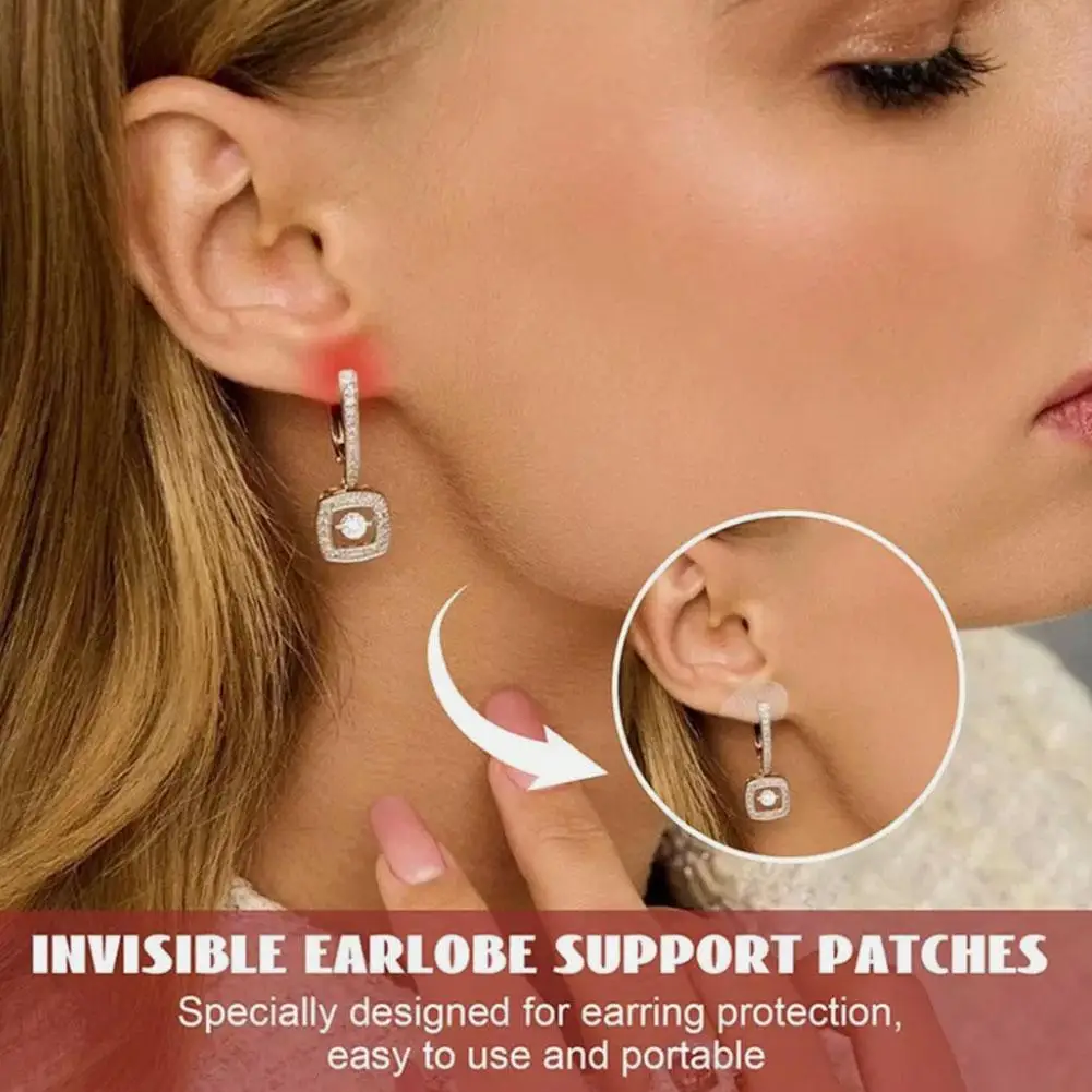 100 patches Invisible Ear Lift For Ear Lobe Support Tape Perfect For Stretched Ear Lobes And Relieve Strain From Heavy Earrings