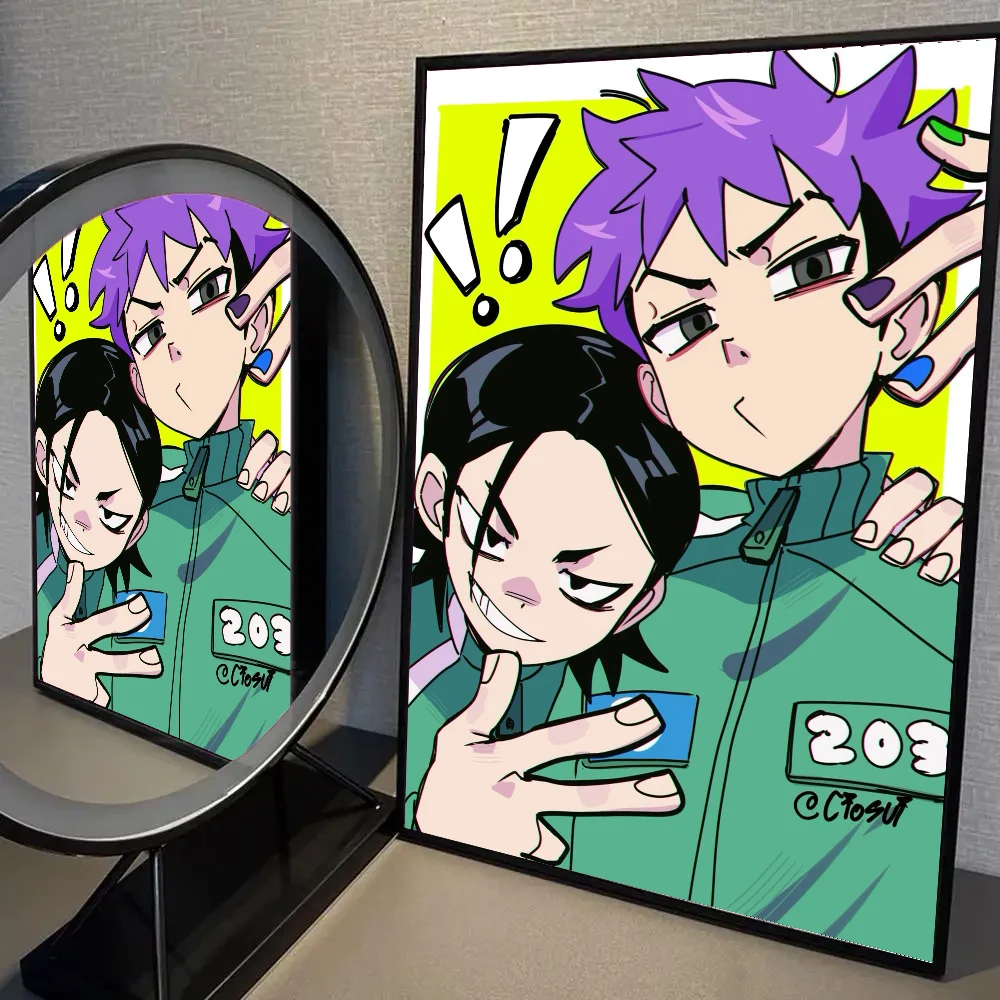 T-Thanos X Nams G-Gyu Thanosxnamgyus ملصق HD الملصقات غرفة المنزل مقهى فن الديكور طلاء جدران صورة