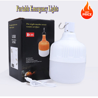Portable USB Charging LED Camping Light Multifunctional Outdoor Emergency Suspension Tent Light Hiking Picnic Night Lighting