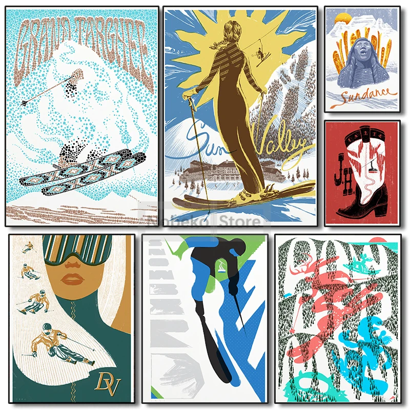 Modern Ski Posters … - image