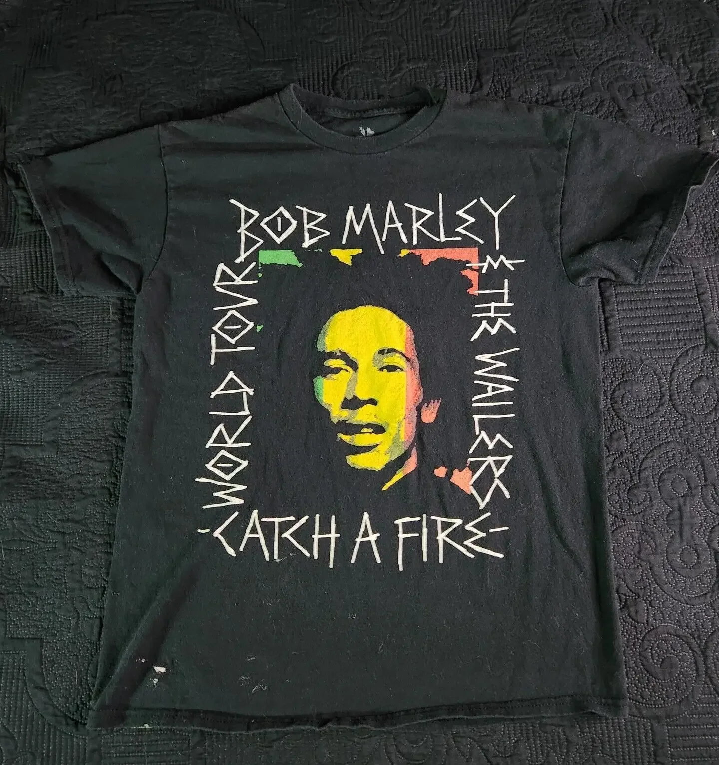 Zion Bob Marley The Wailers Catch A Fire World Tour Sz Medium