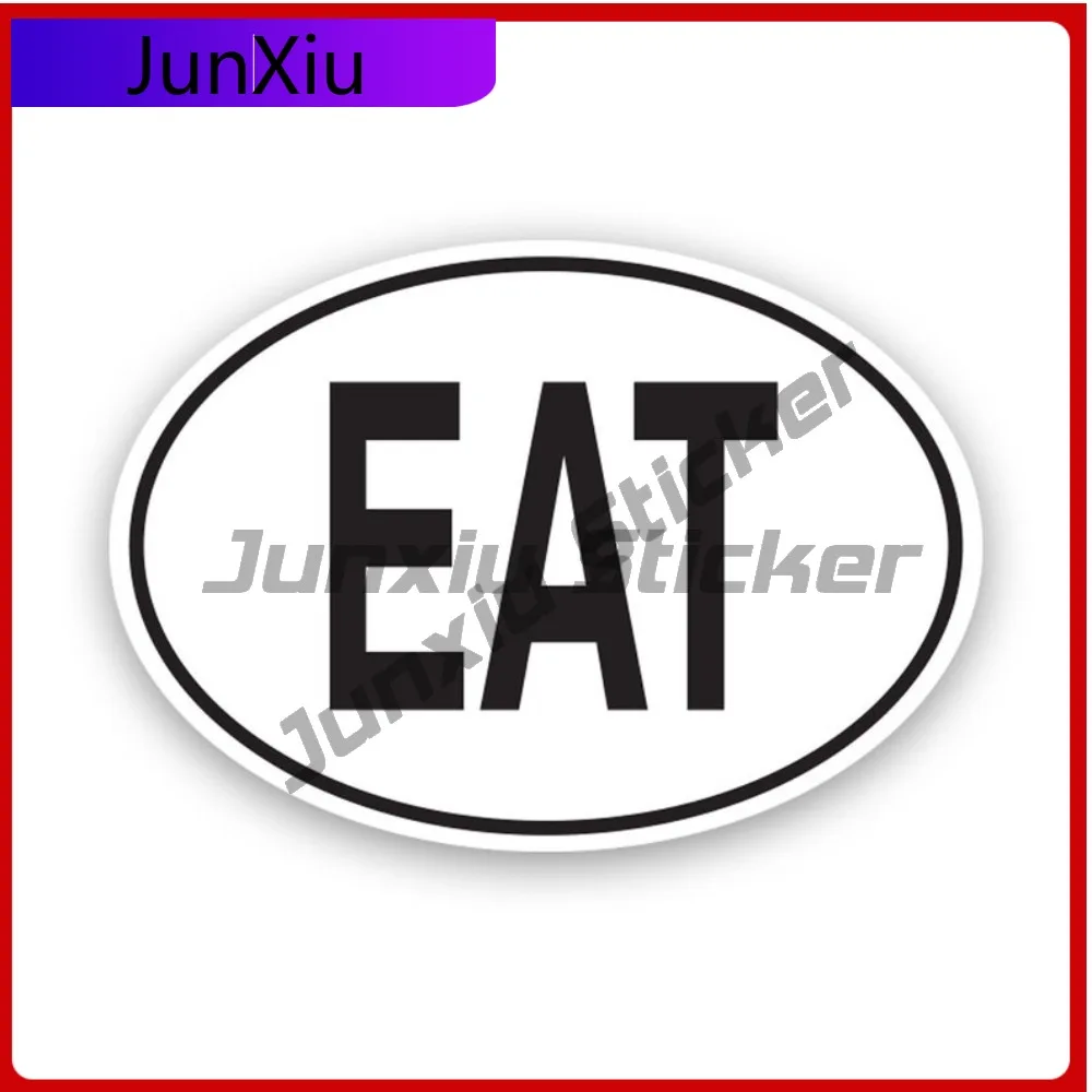

Eat Tanzania Country Code Oval Stickerwaterproof Cool Car Waterproof Vinyl Decal For Suvs Decor High Quality Outdoor High