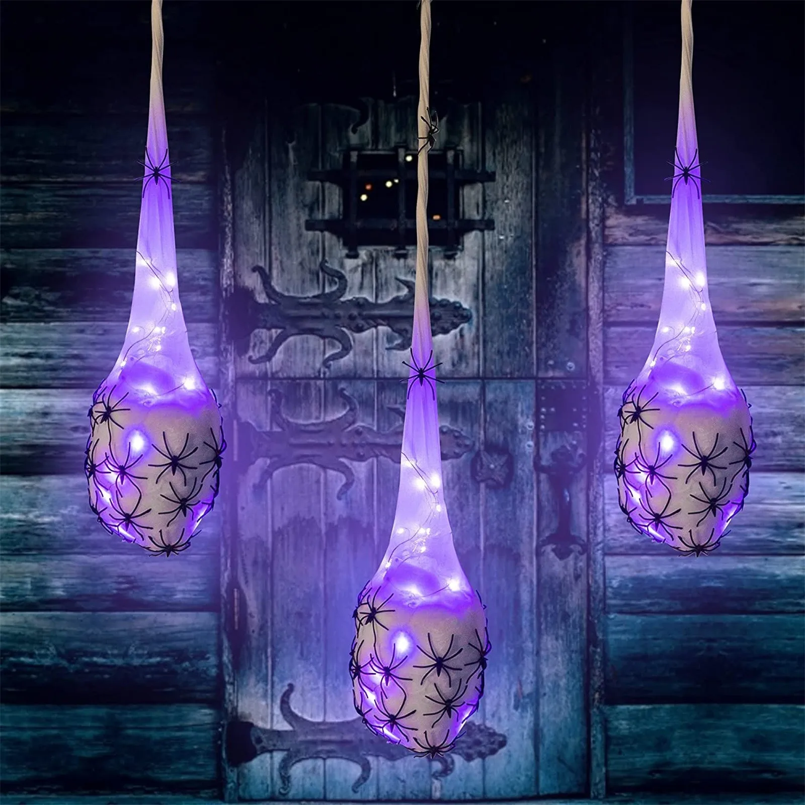 Halloween Decoration Hanging Glowing Spider Egg-Sack Sack Props Party Decorations Halloween DecoracióN Suministros Para Fiestas