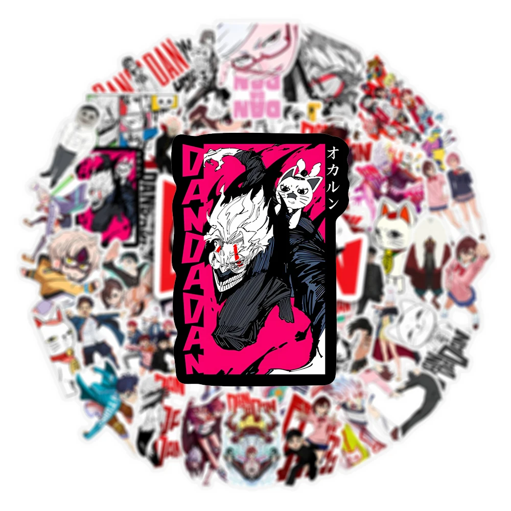

10/30/50pcs Cool Anime Dandadan Cartoon Stickers Momo Ayase Decals DIY Skateboard Luggage Waterproof Manga Sticker Fun for Toys