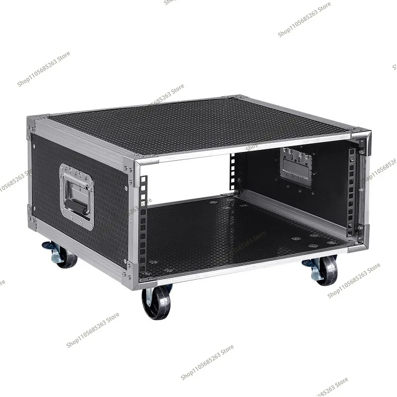 Power Amplifier Cabinet Home Use Professional Flight Case Mixing Console Enclosure 8U Rack