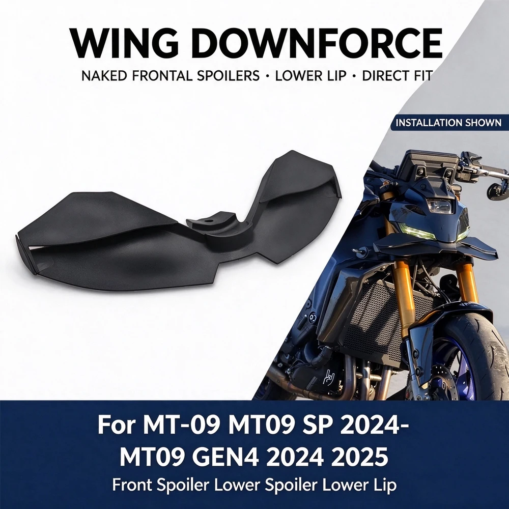 For YAMAHA MT-09 / SP Gen4 Wind Aerodynamics Fairing Winglets MT09 2024 2025 GP WING Front Spoiler Lower Spoiler Front Lip