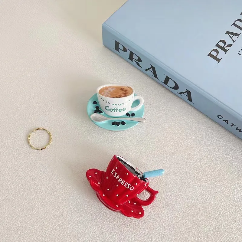 コーヒークッション電話ホルダー インニッチスタイル シンプルな漫画電話ケース 伸縮式クッションリングバックル 粘着タイプ