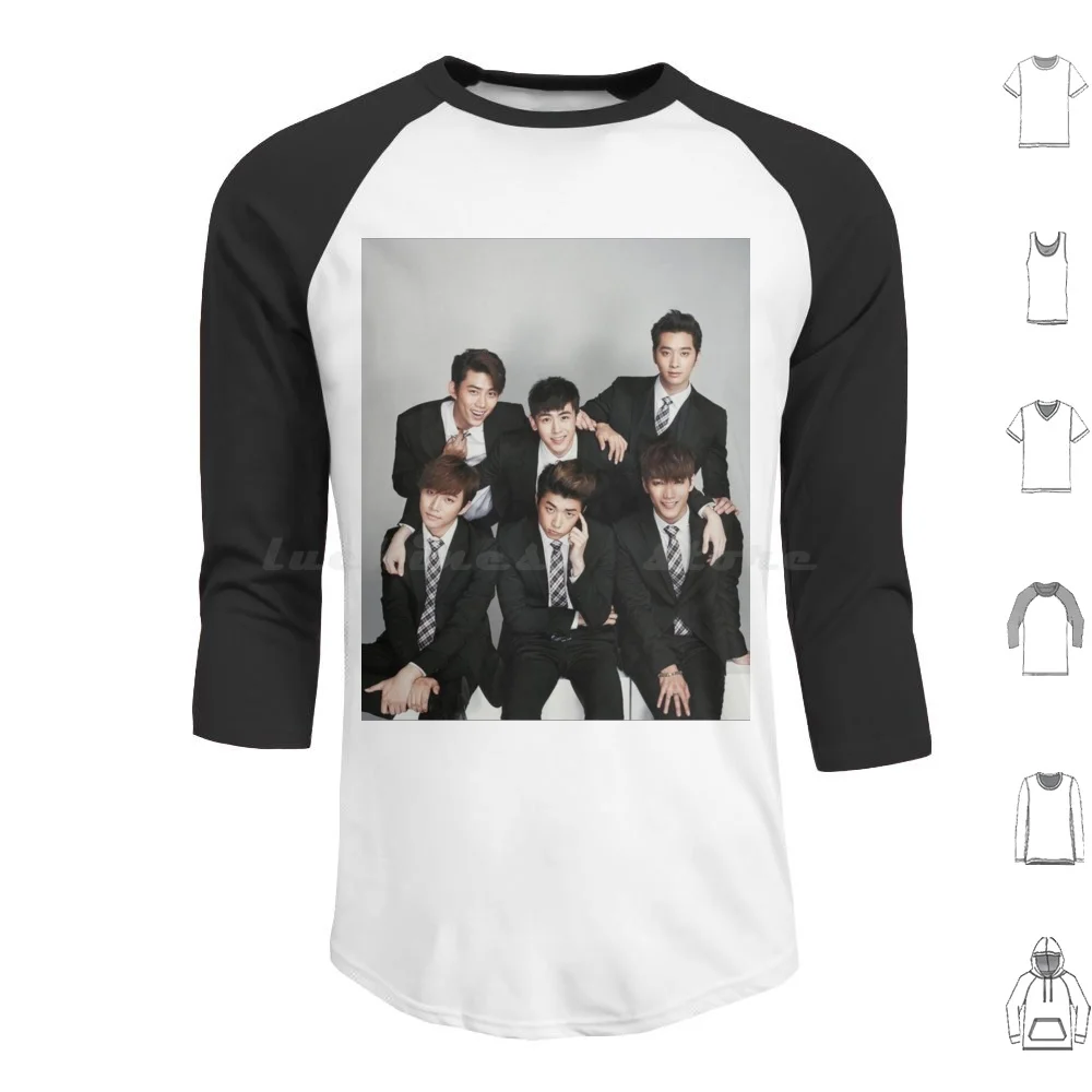 2pm-Young Photo Hoodie Cotton Long Sleeve 2pm 2pm Member 2pm Group 2pm Boy Band 2pm Korean 2pm Kpop 2pm Korean Band