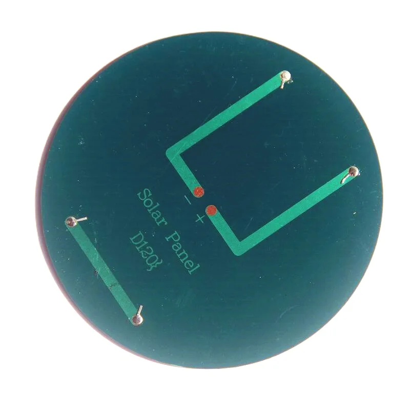 Portable Small Size Circular Solar Panels Diameter 120MM 1.1W 5V Polycrystalline Solar PV Module DIY Solar Light Toys 500PCS