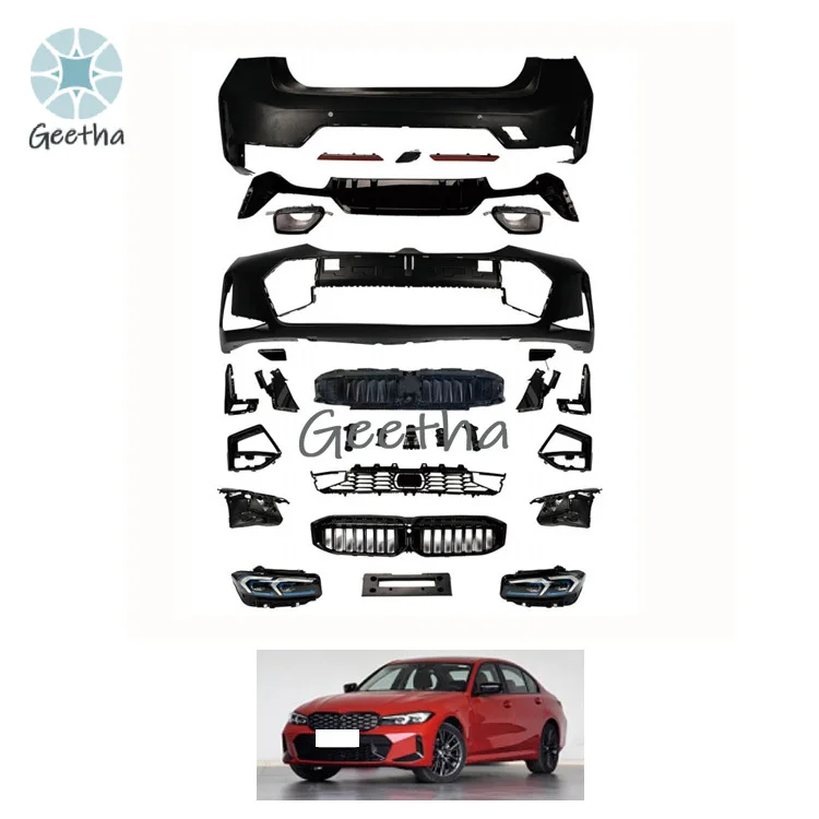 

Factory Sales Front Bumper with Grill Headlight Body Kit for BMW 3 Series G20 G28 Modified MT Car Bumper 2020-2022