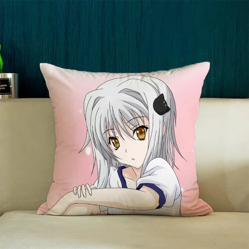 Home Decor H-High School DxD Toujou Koneko Pillowcases for Pillows 45x45 Cushions Covers Pillow Cases Decorative Cover Cushion