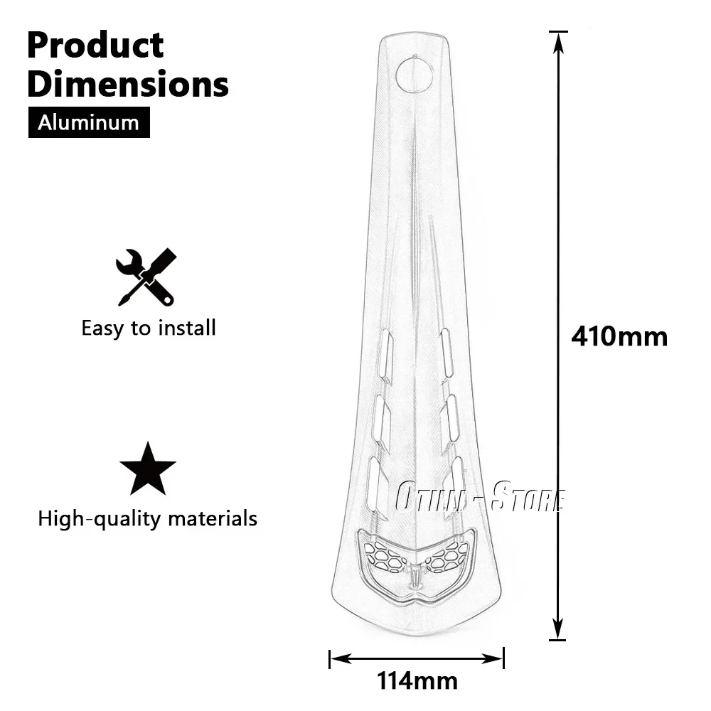 Para Vespa Sprint Primavera 50 125 150 cubierta de bocina de cinturón delantero de motocicleta accesorios de carenado piezas cromadas doradas, negras, plateadas y rojas