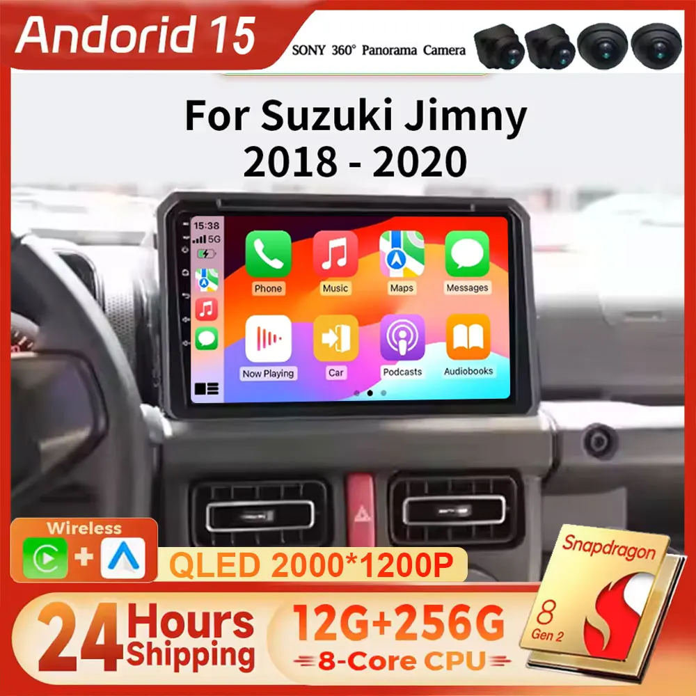 

Car Android Auto For Suzuki Jimny JB64 2018 - 2020 GPS Navigation Multimedia Video Player Carplay Radio 5G WIFI BT No 2din DVD