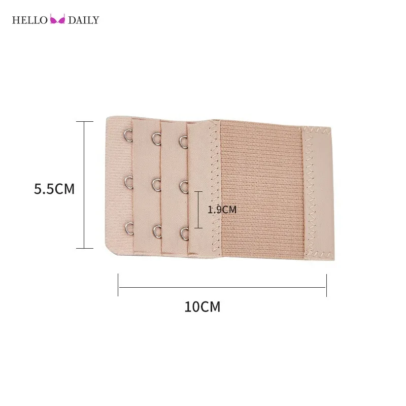 1Pc Women Bra Extenders Extension Underwear Accessories Bra Lengthen Elastic 3 Row Buckle Adjustable Hook Intimate Accessories