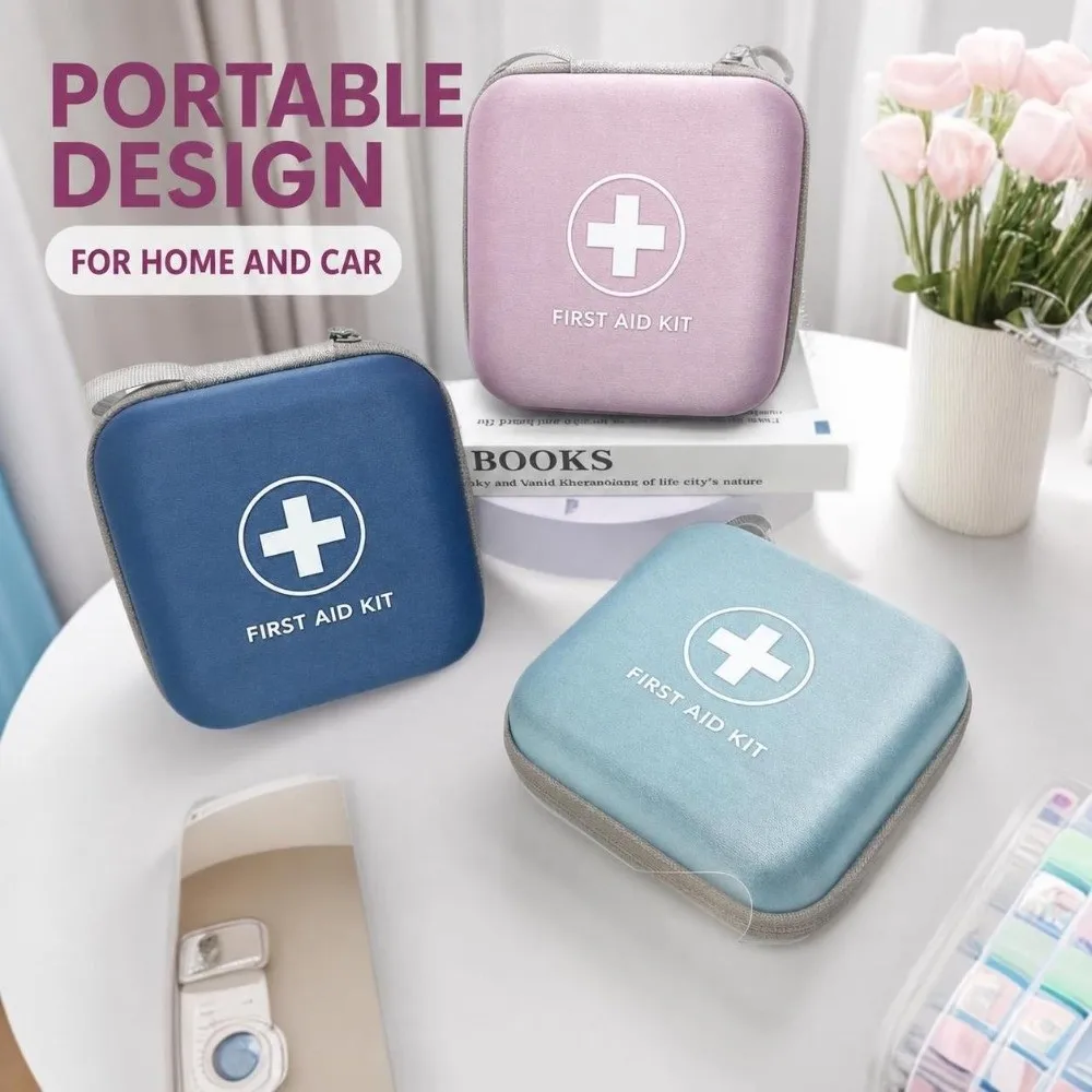 Essential Portable Supplies Storage Bag Waterproof Durable First Aid Kit EVA Hard Shell Home Care Supplies Storage Box Travel