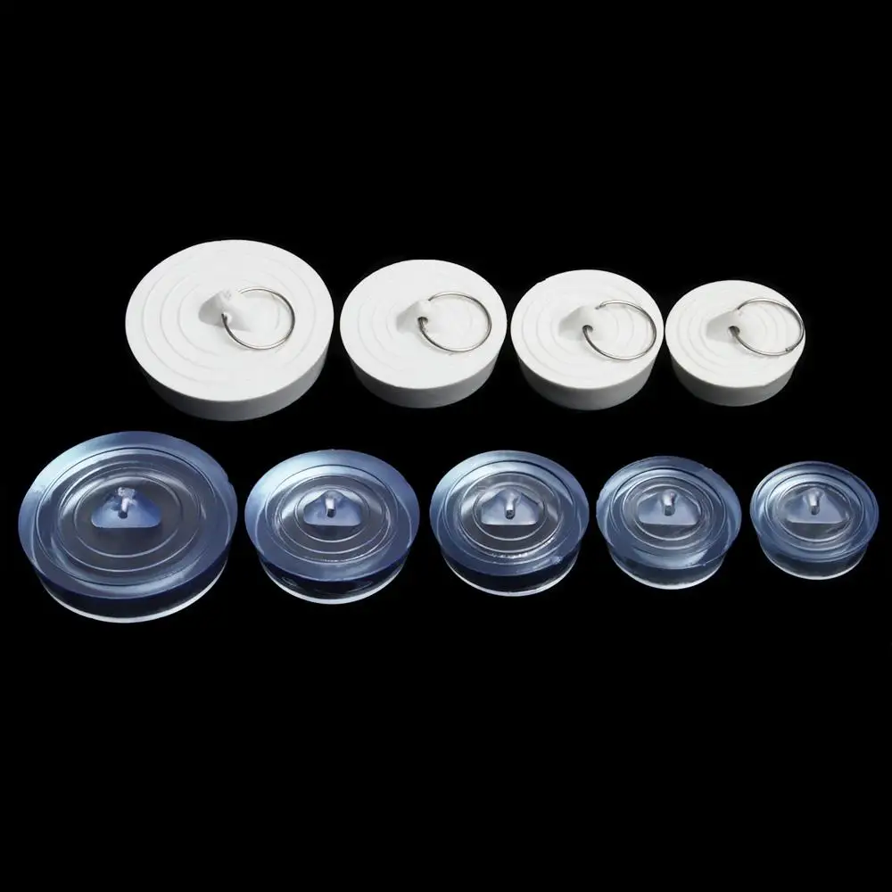 Round Rubber Water Sink Plug Leakage-proof Sewer Bathtub Stopper Washroom Bathroom Kitchen Drain Seal Cover Accessories