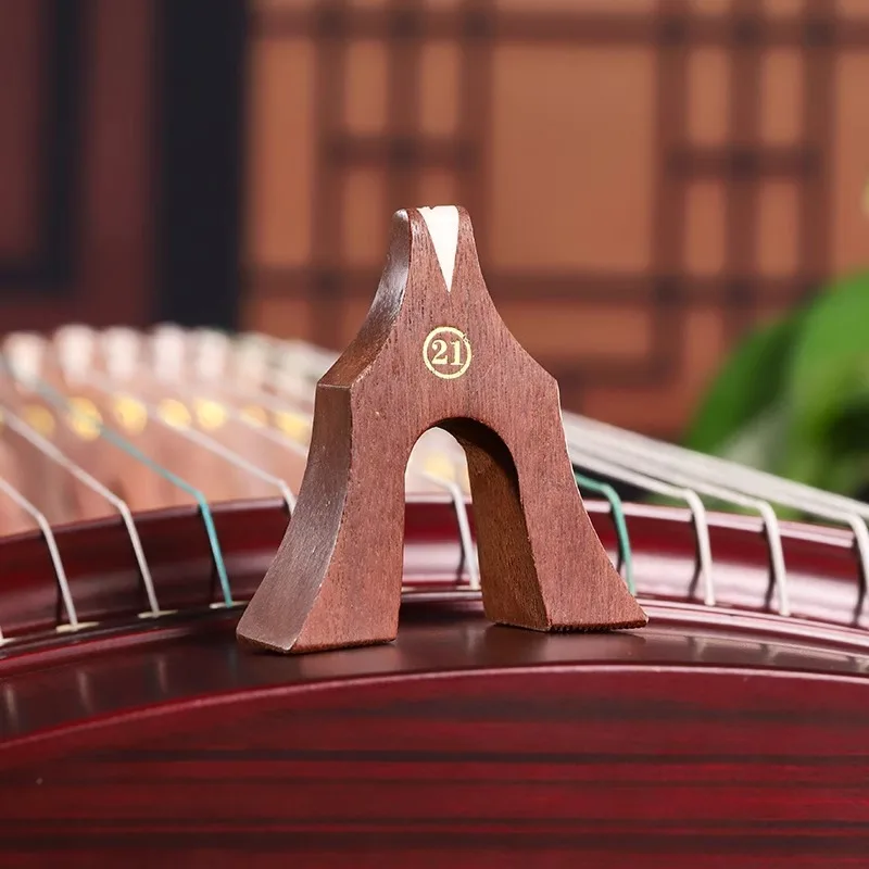 21pcs Chinese Guzheng Bridges Redwood Replacement Guzheng Bridge Anti-slip String Code Support Professional Guzhengs Accessories