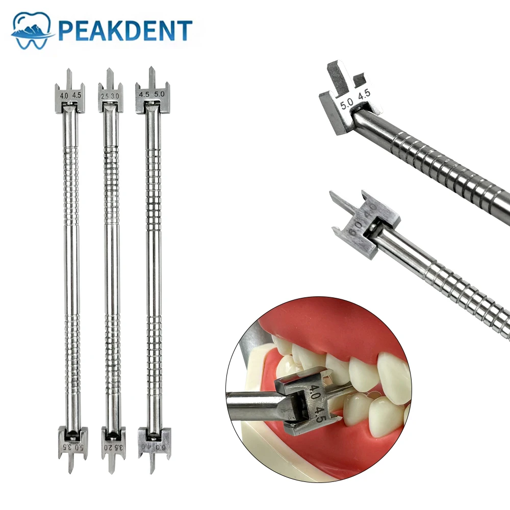 

1Pcs Dental Orthodontic Brackets Position Gauge Stainless Steel Adjustable Bracket Positioner Orthodontic Tools Mirror Polished