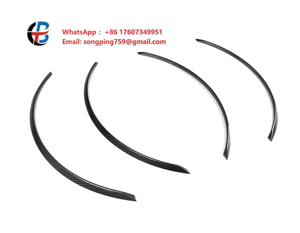 

Premium Material Dry Carbon Fiber Car Side Wheel Hood Wheel Eyebrows for BMW M5 G90 G99 Side Arch