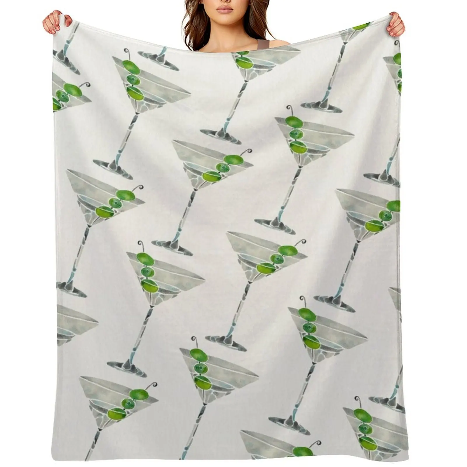 

Dirty Martini Throw Blanket warm winter Stuffeds Picnic Summer Beddings Blankets