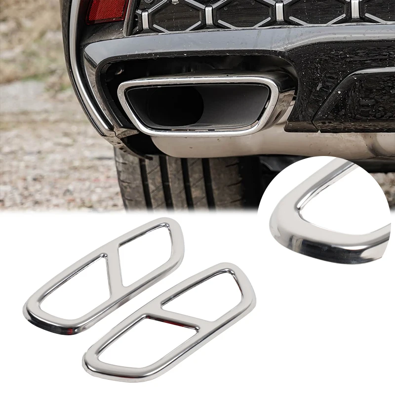 For Audi A6L 2026+ Stainless Steel Silver Car Rear Exhaust Tail Pipe Cover Muffler Decoration Car Exterior Accessories