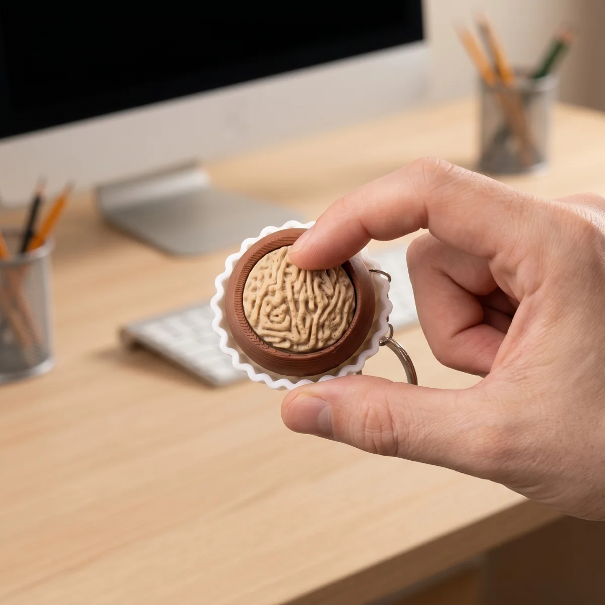 3D Printed Dubai Chocolate Sof - 3D Printing Keychain ulasan dan harga
