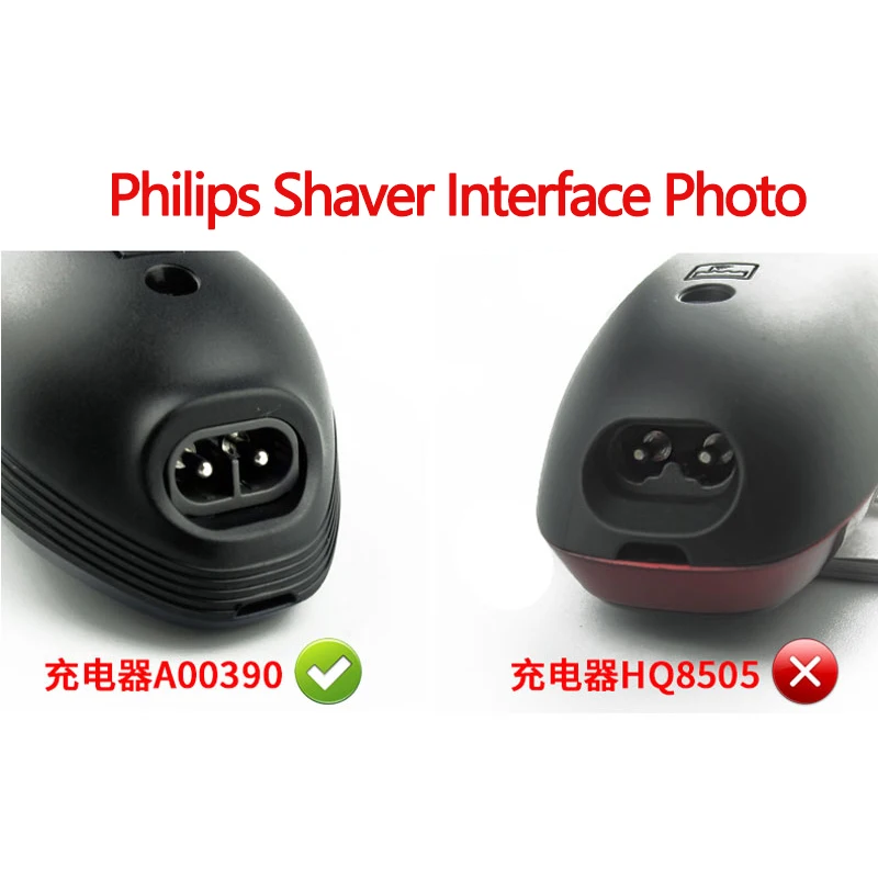 US EU Plug A00390 Charger Power Cord Adaptor OneBlade QP2520 QP2521 QP2523 QP2510 QP2511 Shaver