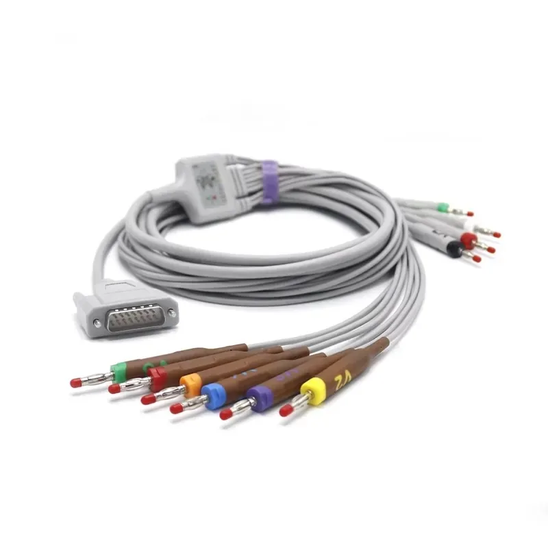 Mindray/Edan One-piece Cable 10 Leads Banana AHA