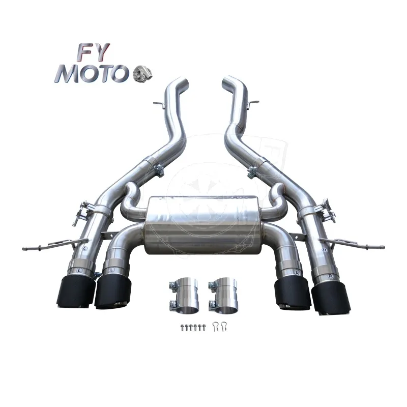 

Exhaust Catback for BMW S58 G80 M3 M4 2020+ with Matt Black Carbon Fiber Exhaust Tips