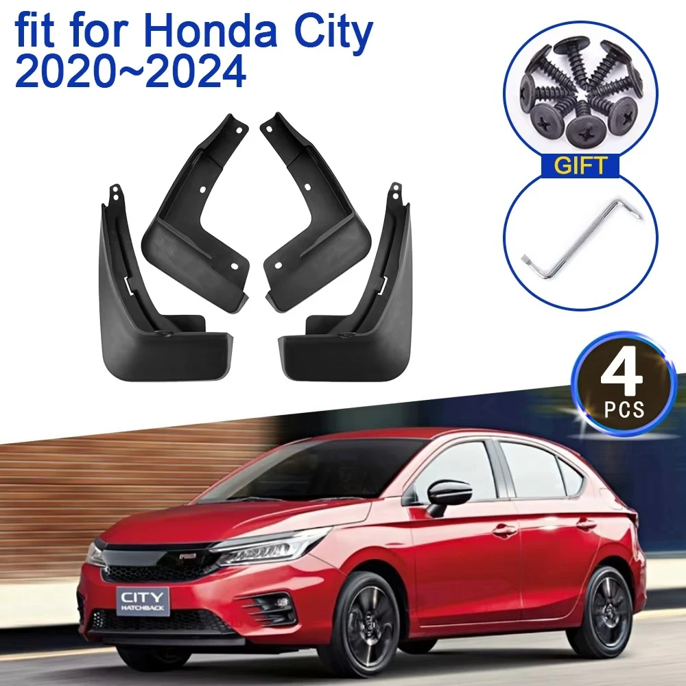 Mud Flaps for Honda City 2024 Hatch 2023 2022 2021 2020 GN2 GN3 GN5 Car Accessorie Mudguards Splash Guards Fender Flare Mudflaps