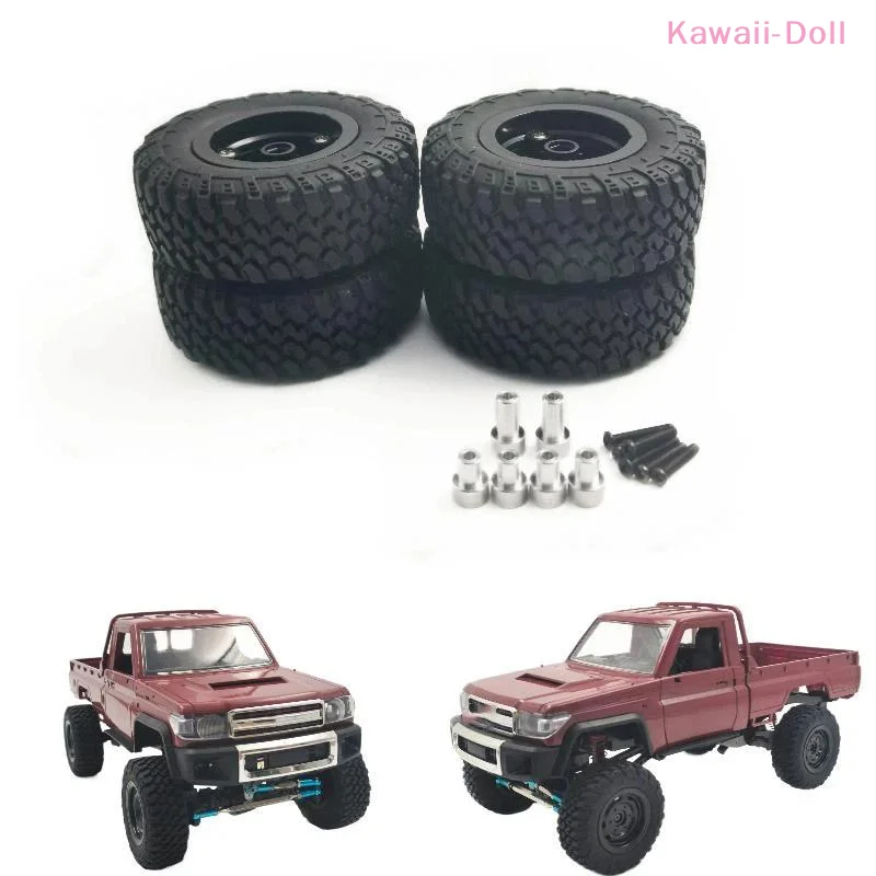 [DO]Mn Rc Crawler Rubber Beadlock Tires 74mm With Extended Body Post For Mn 82 82S Rc Off Road Climbing Car Upgrade Parts[DO]