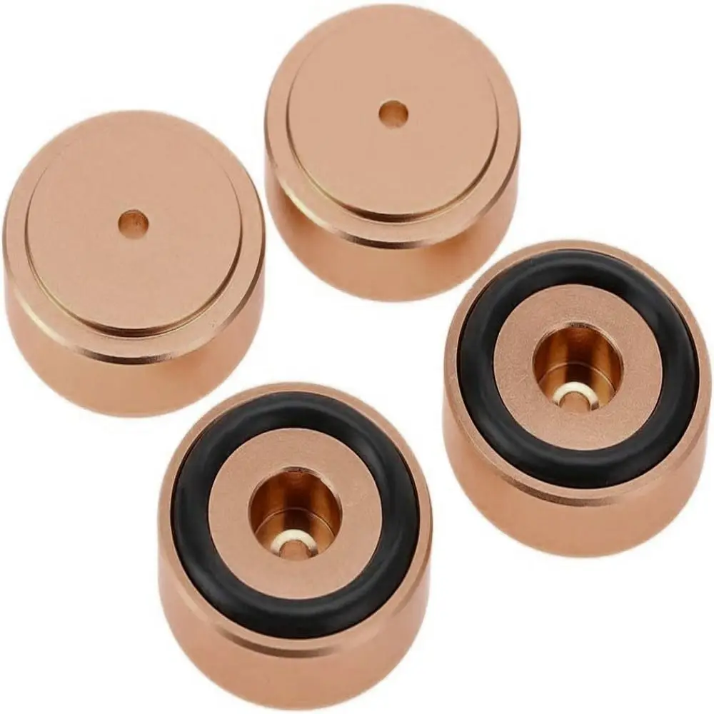 Durable Gold Cutting Board Feet 40 * 10mm Aluminium Alloy Anti Vibration Feet Amplifier Feet Speakers