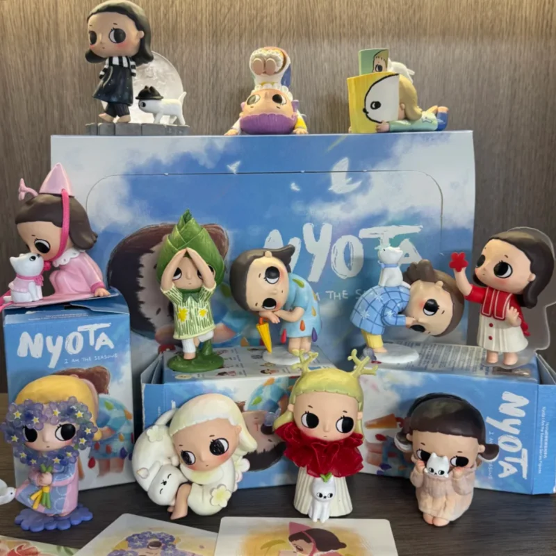 

Genuine Popmart Nyota I Am The Seasons Series Blind Box Kawaii Anime Figure Model Surprise Mystery Box Girl Birthday Toy Gift