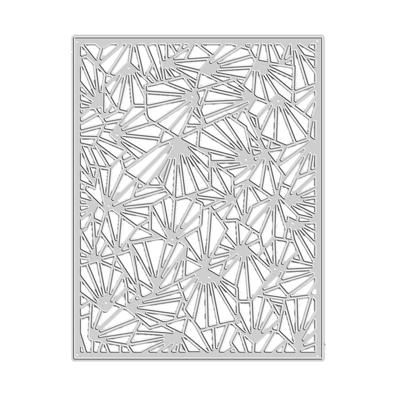 Prismatic Background 2022 New Metal Cutting Dies Scrapbooking for Paper Making Frame Card Craft Supplies No Stamps