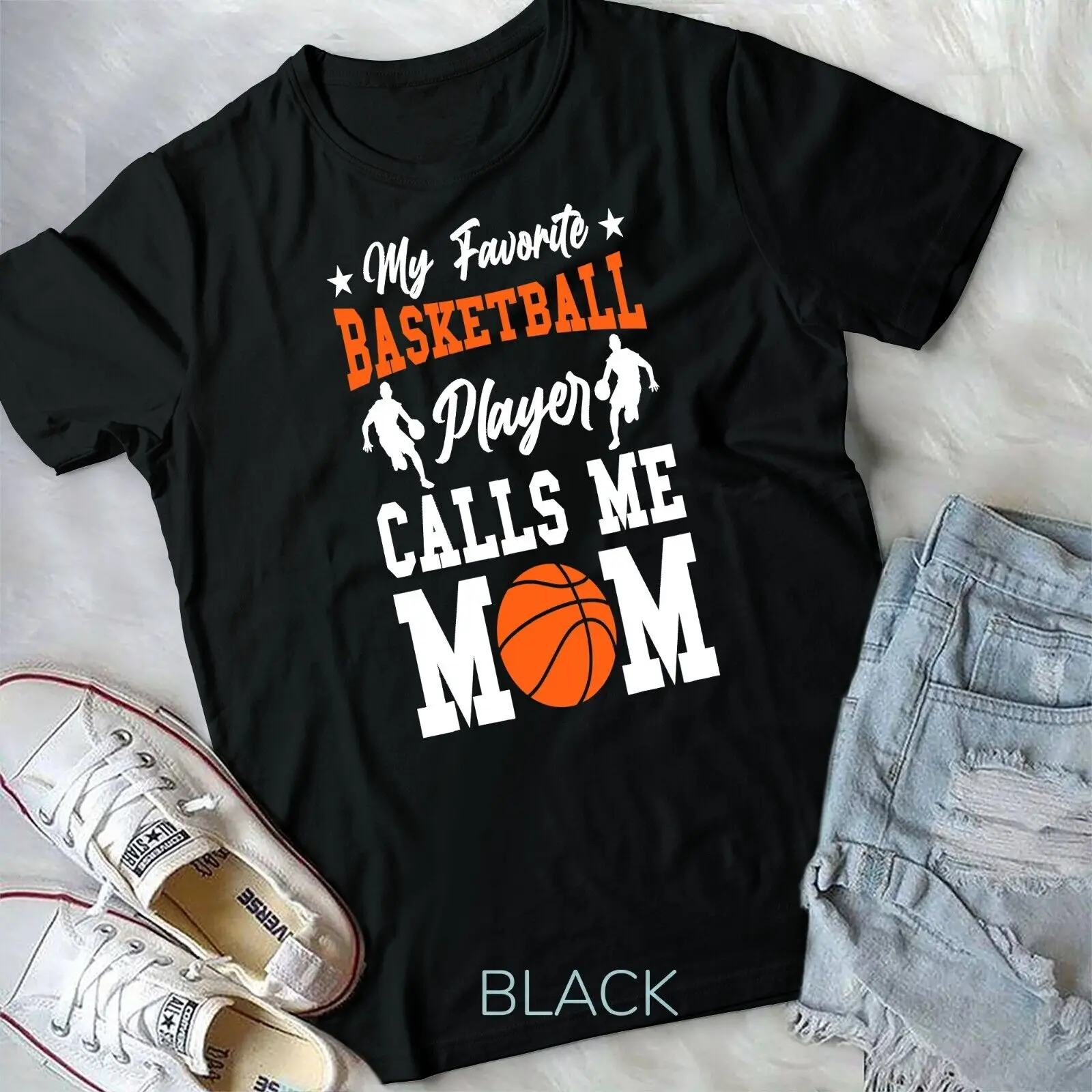 Funny My Favorite Basketball Player Calls Mom T-Shirt Unisex T-shirt