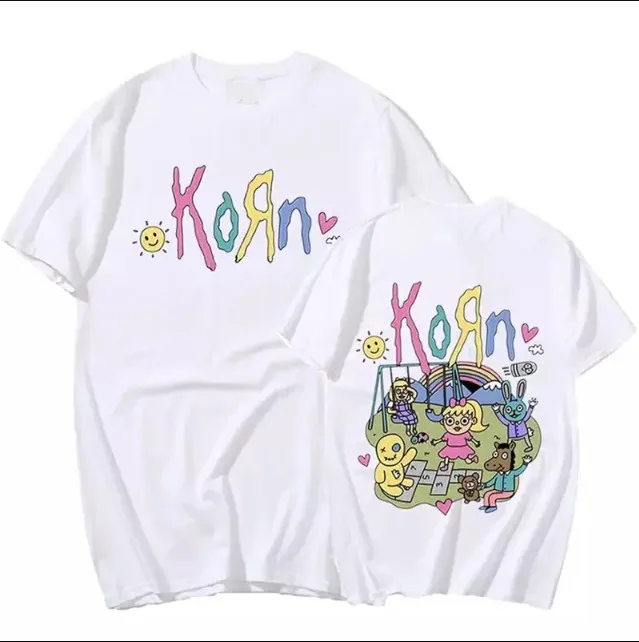 Korn Rock Band Music T Shirt Women Men Vintage T-Shirt