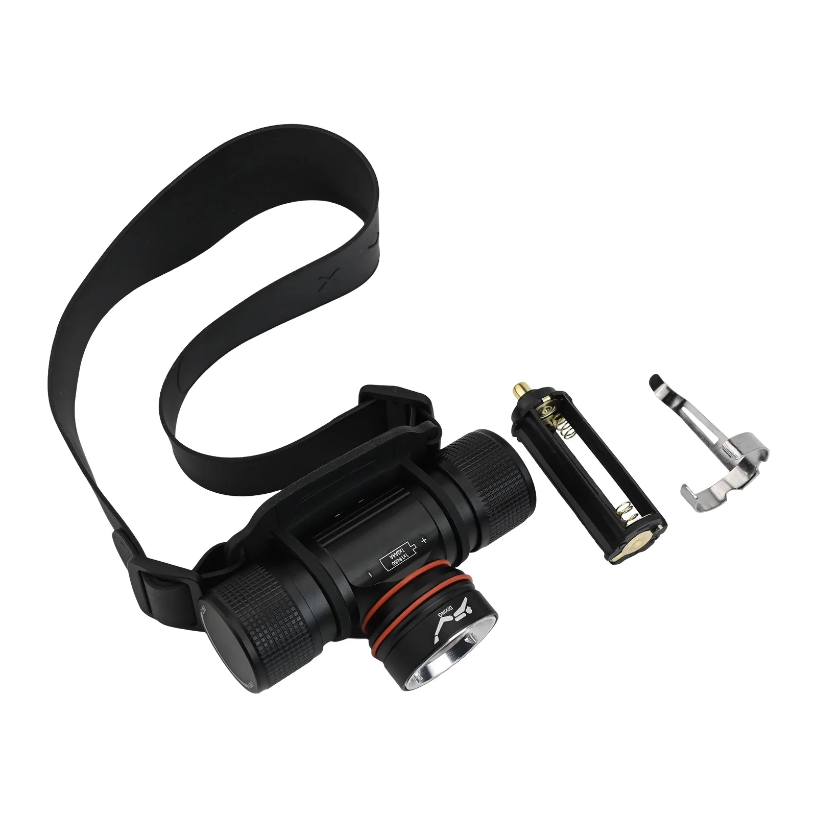 Diving Flashlight Underwater Diving Headlamp Night Diving 1500 Lumens Brightness Aluminum Alloy Material For Professional Divers