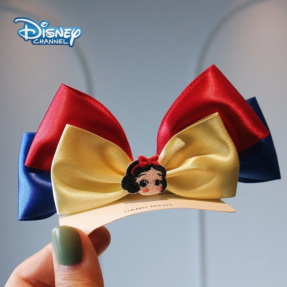 

Disney Snow White Princess Bow Hairpin Girl Maruko Head 3D Hair Clip Children Cute Hairs Headwear Girls Birthday Festival Gifts