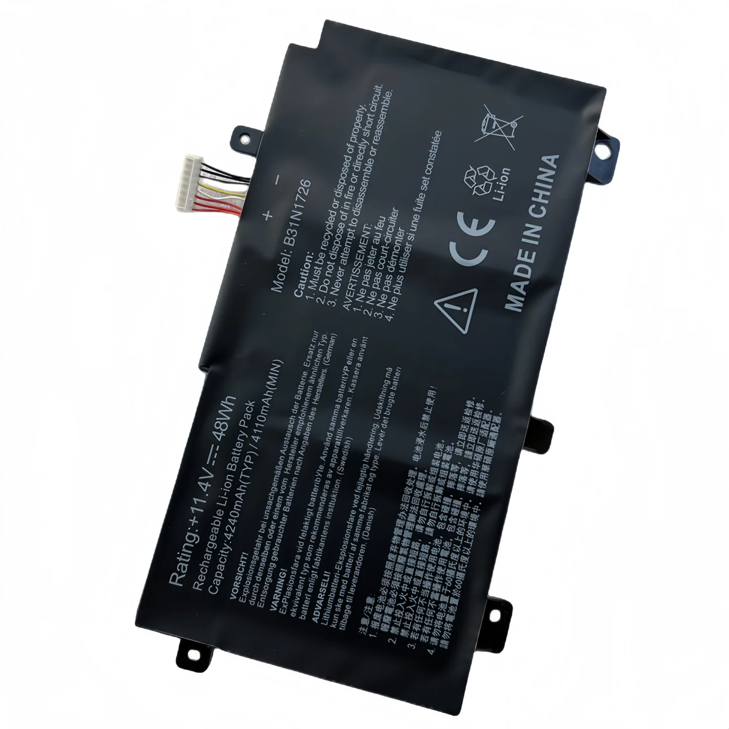 For asus flying fortress 5/6/7/8/9 generation 48wh battery