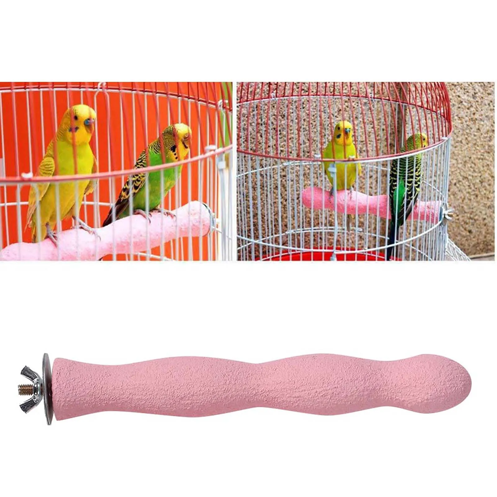 Bird Claw And Beak Grinding Bar Standing Stick Cage Parrot Toy Scrub Station Rod