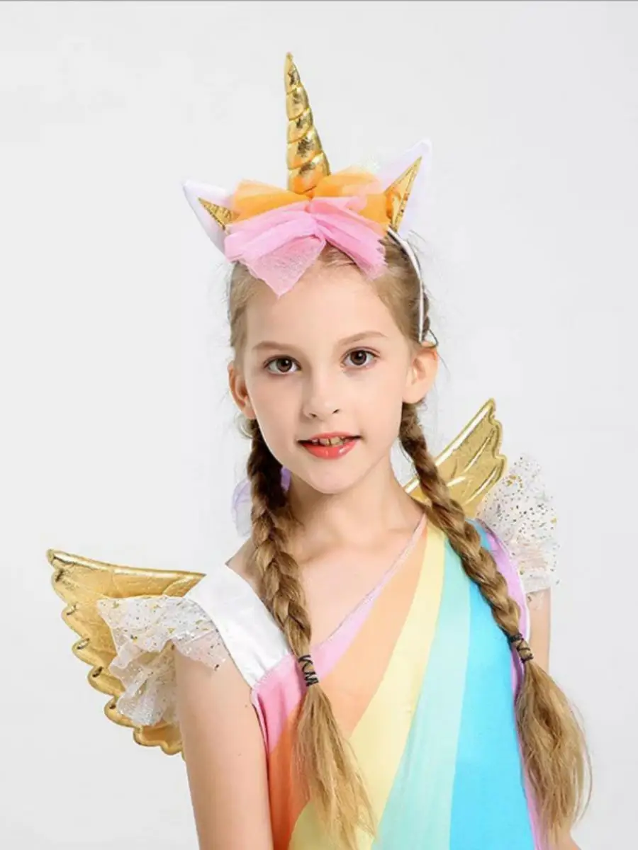Nuevo disfraz de Halloween para niñas, Festival orn, actuación, arcoíris, Dr, puesta en escena, ropa Par para niños, poliéster