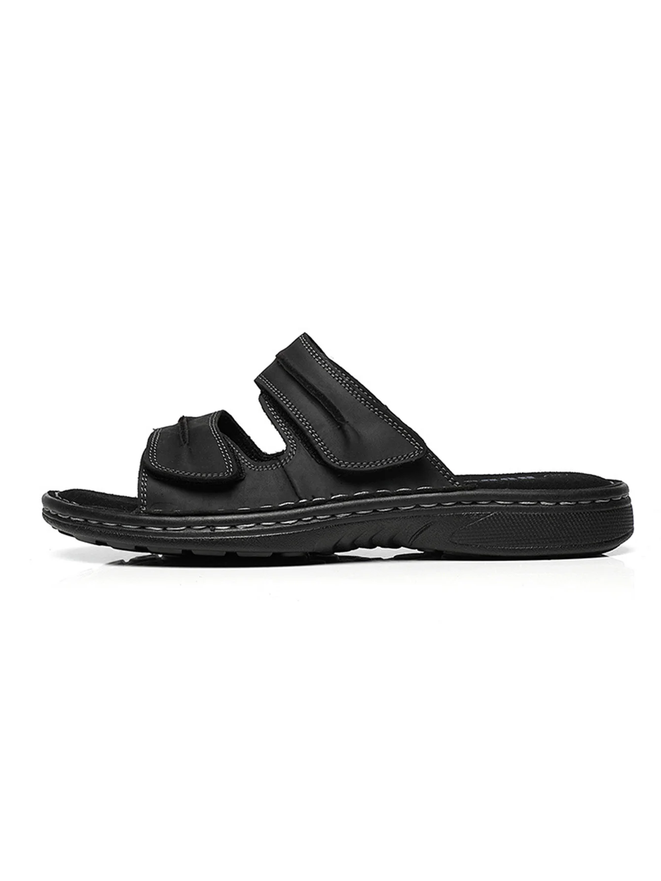 Herren-Sportsandalen aus Rindsleder, offene Zehen, rutschfeste Outdoor-Sandalen, lässige Herrenschuhe, modische Outdoor-Strandschuhe, leicht und bequem, für Damen und Herren geeignet, ideal zum Wandern und Reisen im Freien. – Detail 7
